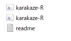 「karakaze_font」をクリック